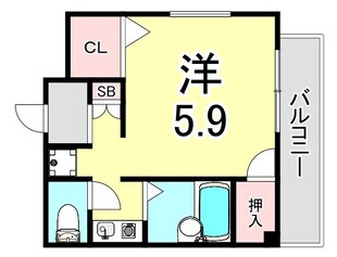 夙川ハイツAIOIの物件間取画像